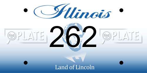 262 Illinois License Plate