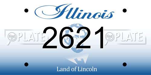 2621 Illinois License Plate