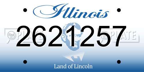 2621257 Illinois License Plate