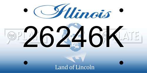 26246K Illinois License Plate