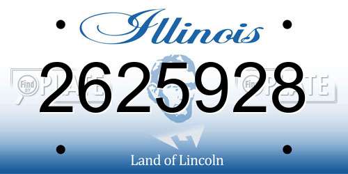 2625928 Illinois License Plate
