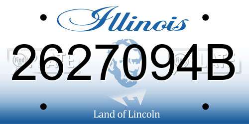 2627094B Illinois License Plate