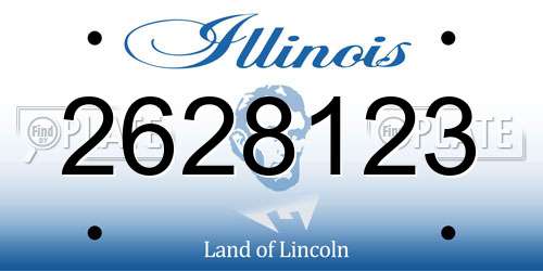 2628123 Illinois License Plate