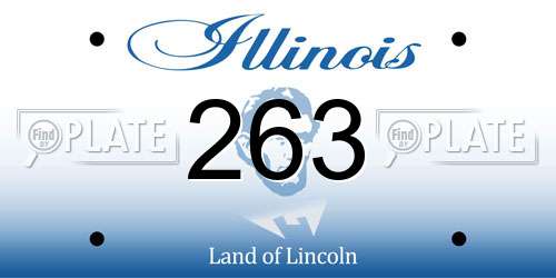 263 Illinois License Plate