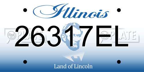 26317EL Illinois License Plate