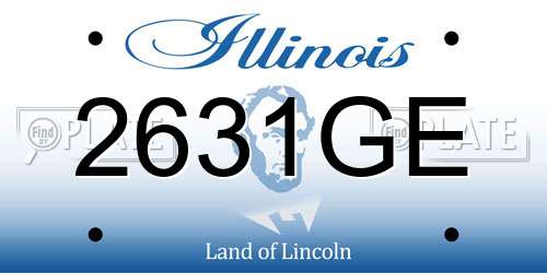 2631GE Illinois License Plate