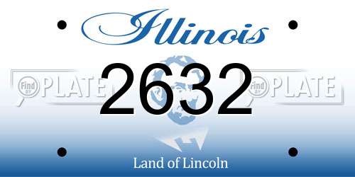 2632 Illinois License Plate