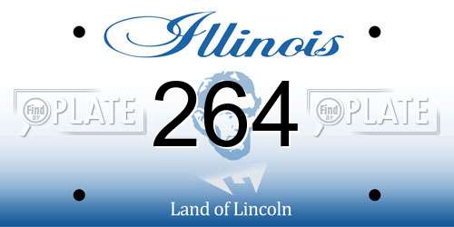 264 Illinois License Plate