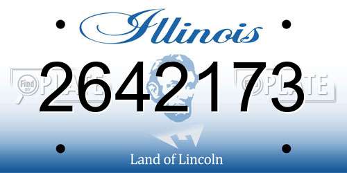 2642173 Illinois License Plate