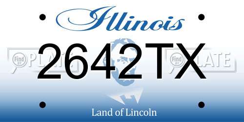 2642TX Illinois License Plate