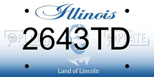 2643TD Illinois License Plate