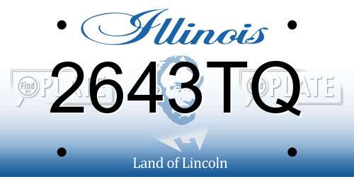 2643TQ Illinois License Plate