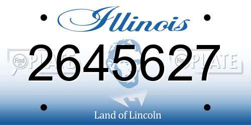 2645627 Illinois License Plate
