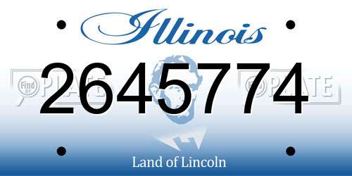 2645774 Illinois License Plate