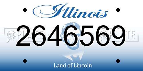 2646569 Illinois License Plate