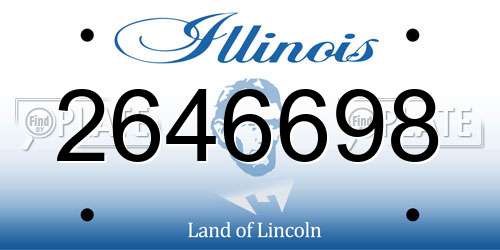 2646698 Illinois License Plate
