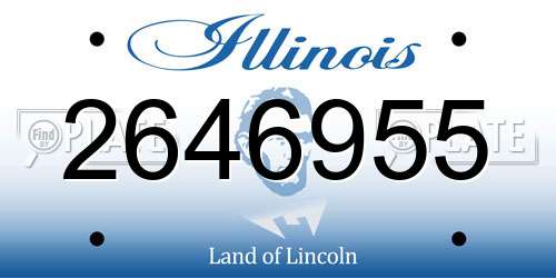 2646955 Illinois License Plate