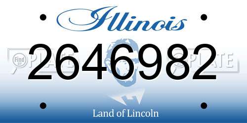 2646982 Illinois License Plate