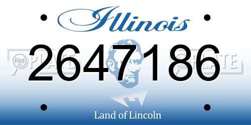 2647186 Illinois License Plate