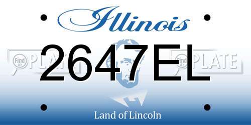 2647EL Illinois License Plate