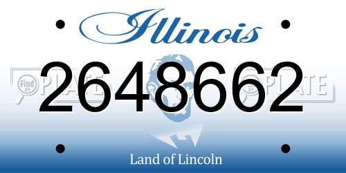 2648662 Illinois License Plate