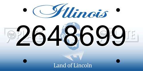 2648699 Illinois License Plate
