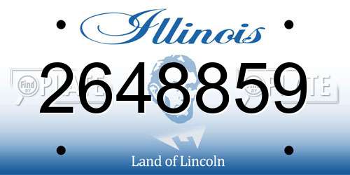 2648859 Illinois License Plate