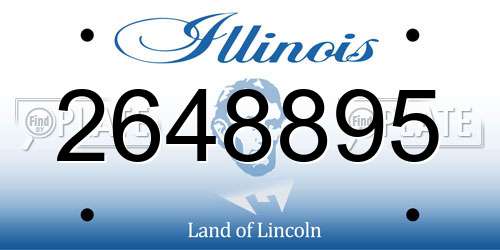 2648895 Illinois License Plate