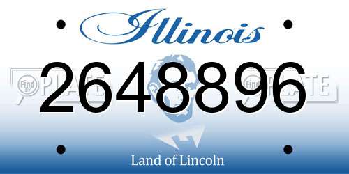 2648896 Illinois License Plate