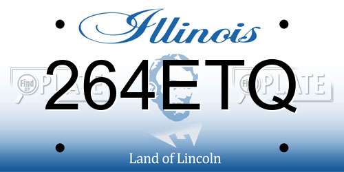 264ETQ Illinois License Plate