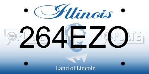 264EZO Illinois License Plate