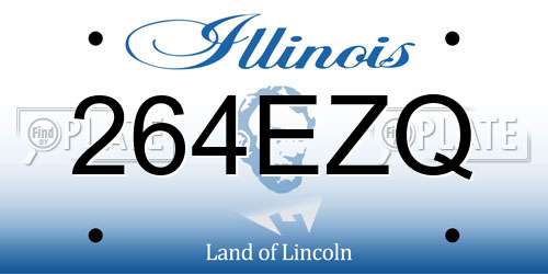 264EZQ Illinois License Plate