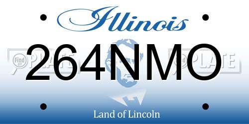 264NMO Illinois License Plate