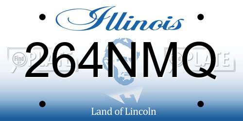 264NMQ Illinois License Plate