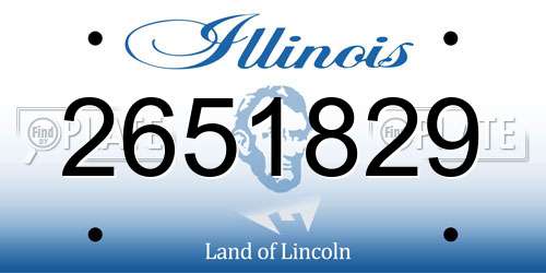 2651829 Illinois License Plate
