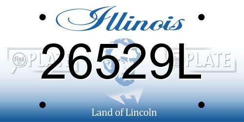 26529L Illinois License Plate