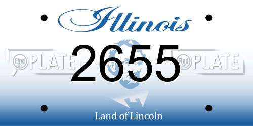 2655 Illinois License Plate