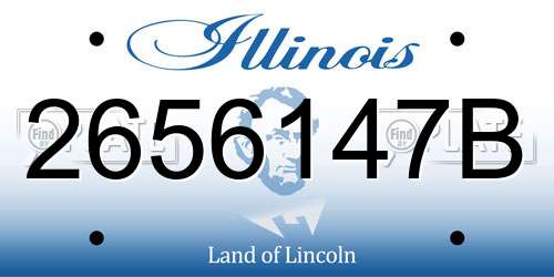 2656147B Illinois License Plate