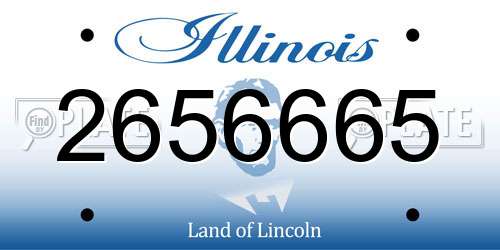 2656665 Illinois License Plate