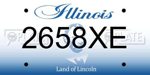 2658XE Illinois License Plate