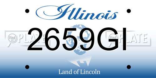 2659GI Illinois License Plate