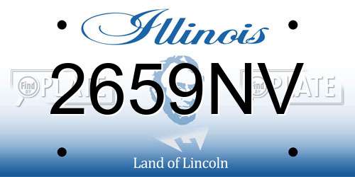 2659NV Illinois License Plate