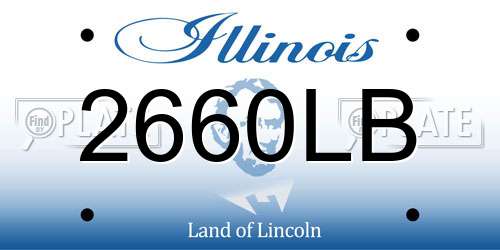 2660LB Illinois License Plate