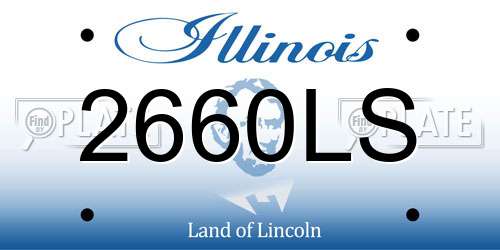 2660LS Illinois License Plate
