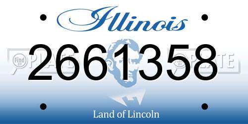 2661358 Illinois License Plate