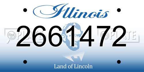 2661472 Illinois License Plate