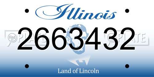 2663432 Illinois License Plate