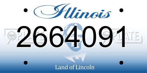 2664091 Illinois License Plate