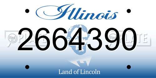 2664390 Illinois License Plate