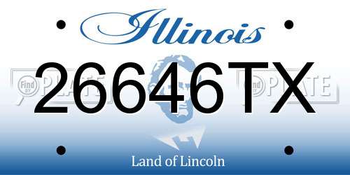 26646TX Illinois License Plate